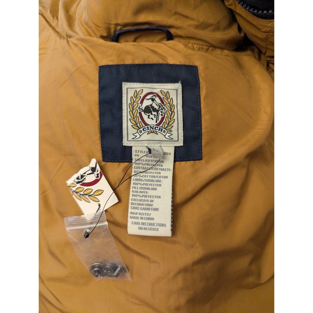 Cinch Mens L Aztec Southwestern Water Resistant Vest Cowboy Rodeo Full Zip NWT - Picture 14 of 15